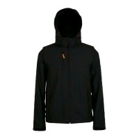 CASACO SOFTSHELL MANGAS DEST TRANSFORMER PRETO